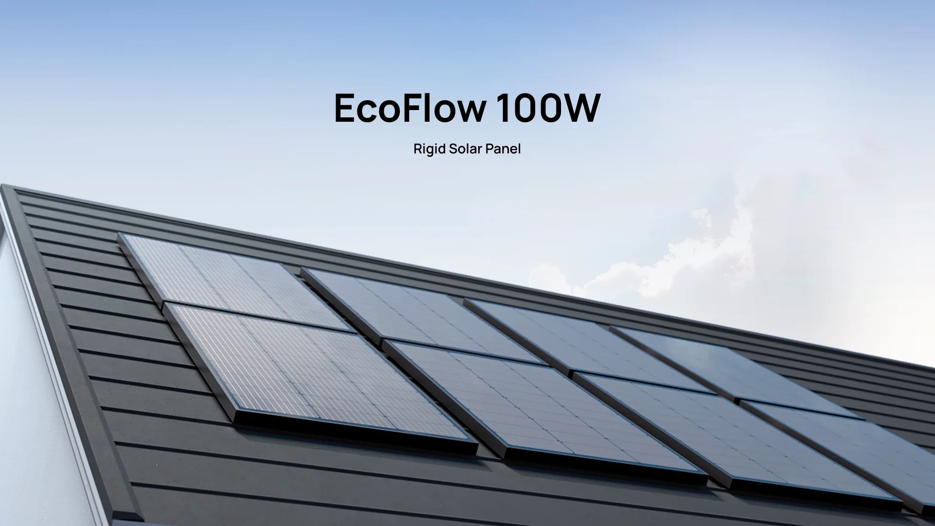 Жесткая солнечная панель EcoFlow 100W